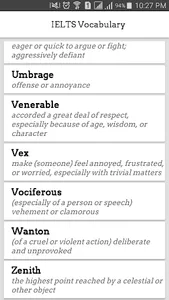 IELTS Vocabulary screenshot 1