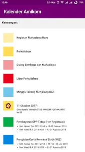 Kalender Amikom screenshot 2