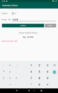Kalkulator Diskon screenshot 3