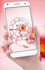 Flower Clock Live Wallpaper 3D screenshot 1