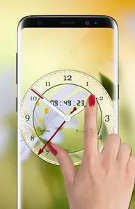 Flower Clock Live Wallpaper 3D screenshot 2