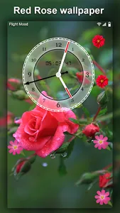 Flower Clock Live wallpaper–HD screenshot 1