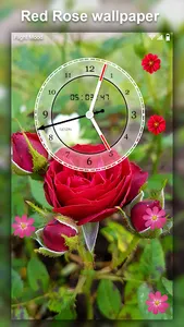 Flower Clock Live wallpaper–HD screenshot 4