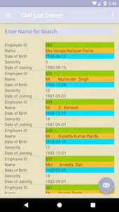 Civil List  2015 IRS (C&CE) screenshot 1