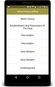World history - offline screenshot 1