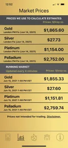 DHF Precious Metals Calculator screenshot 3