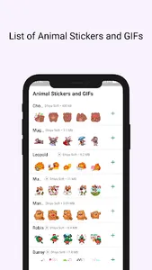 Animal Stickers and GIFs screenshot 0