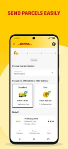 My DHL screenshot 4