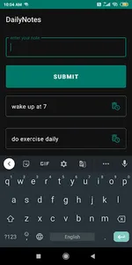 Notes screenshot 1