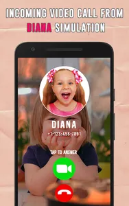 Kids Diana Video Call Prank screenshot 0