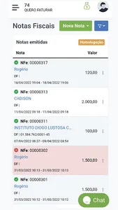 Emissor de Notas Quero Faturar screenshot 2