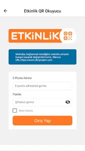 Etkinlik Qr Okuyucu screenshot 1