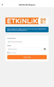 Etkinlik Qr Okuyucu screenshot 5