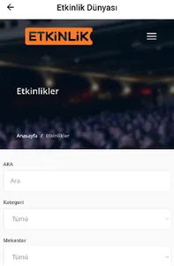 Etkinlik Dünyası screenshot 16
