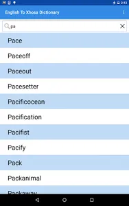 English To Xhosa Dictionary screenshot 1