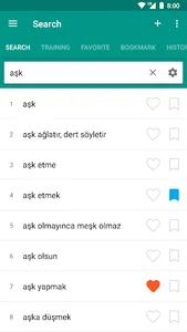 Turkish dictionary - offline screenshot 2