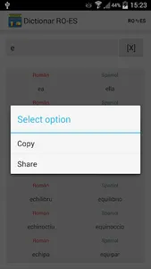 Dictionar Spaniol Roman screenshot 3