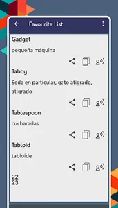 Spanish Words Dictionary screenshot 3