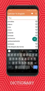 Galician To English Dictionary screenshot 1