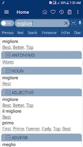 English Italian Dictionary screenshot 1