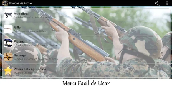 Sonidos de Armas screenshot 2