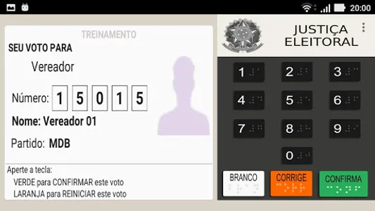 Simulador de Urna Eletrônica screenshot 1