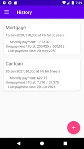 Loan calculator screenshot 2