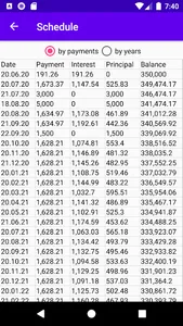 Loan calculator screenshot 6