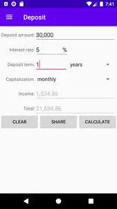 Loan calculator screenshot 7