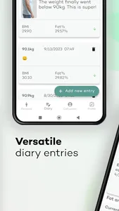 WeSlim: Weight Diary & Tracker screenshot 1