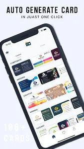 Business Card Maker with Photo screenshot 1