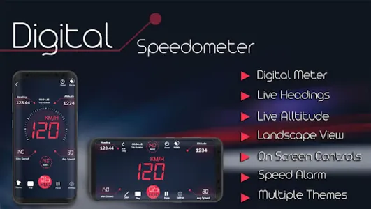 Digital Speedometer - GPS Odom screenshot 0