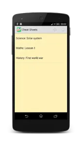 Cheat Sheets screenshot 0