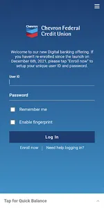 Chevron FCU Mobile Banking screenshot 0