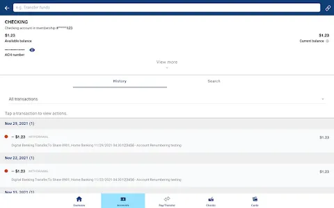 Chevron FCU Mobile Banking screenshot 8