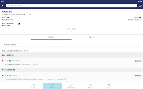 Spectrum Credit Union Mobile screenshot 8
