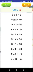 Multiplication Tables - 1 to 1 screenshot 14