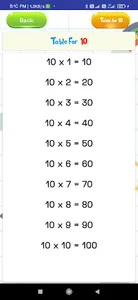 Multiplication Tables - 1 to 1 screenshot 15