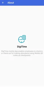 DigiTimeApp- QR Code Attendanc screenshot 1