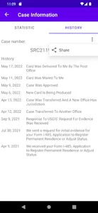 USCIS Case Processing Time screenshot 3