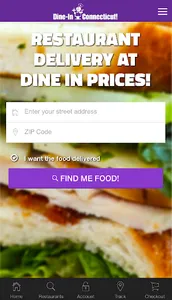 Dine In CT - Food Delivery screenshot 0