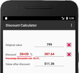 Discount Calculator screenshot 0