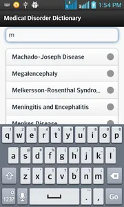 Medical Disorder Dictionary screenshot 1