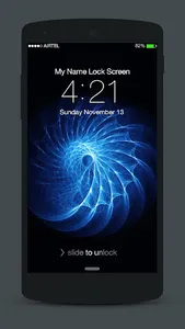 Abstract Neon Lock Screen screenshot 4