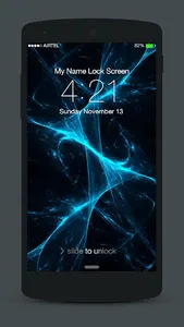 Abstract Neon Lock Screen screenshot 5