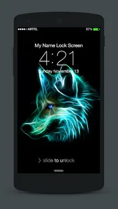 Animals Neon Lock Screen screenshot 2