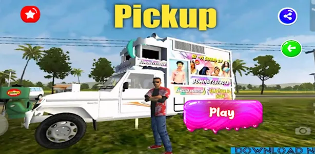 Mod bussid dj pickup simulator screenshot 0