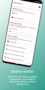 Türkiye Deprem Bildirimi screenshot 5