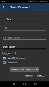 Passwordmanager screenshot 1