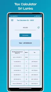 Tax Calculator - Sri Lanka screenshot 0